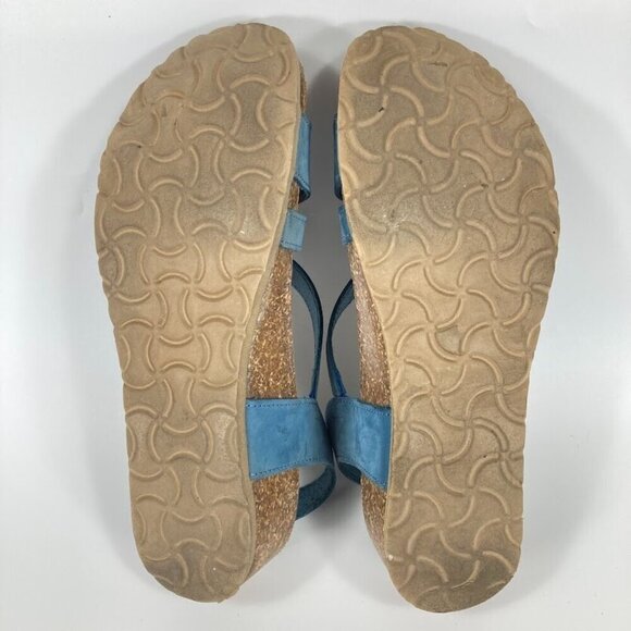 BioNatura Italian Leather Anatomic Cork Heel Sandals 9 1/2 - Picture 7 of 8